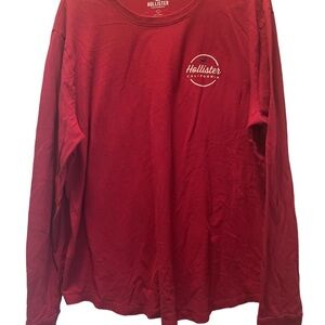 Hollister Women's Red Long Sleeve Tee